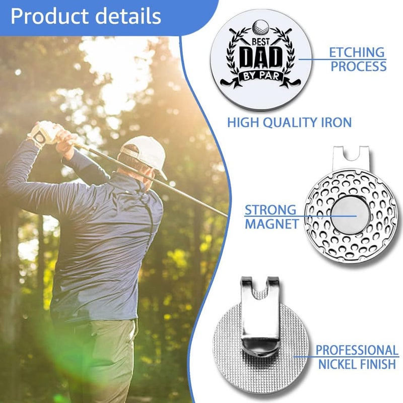 GEYGIE Men Golf Ball Marker with Magnetic Hat Clip, Funny Golf Accessories Gifts for Men, Novelty Birthday Gifts for Male Golfer Fan - Image 3